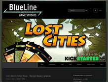 Tablet Screenshot of bluelinegamestudios.com